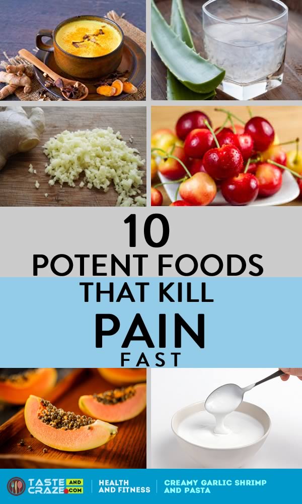 10 Potent Foods That Kill Pain Fast. These foods contain compounds that scientific reports are showing can block pain signals and fight chronic pain. #chronicpain #Painmanagement #PainRelief 