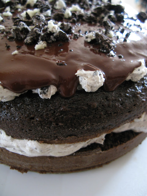 Cookies 'n Cream Layer Cake • TasteAndCraze