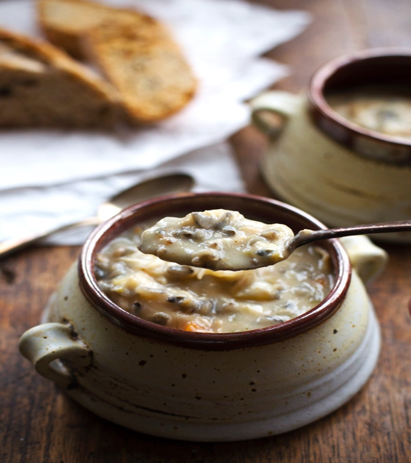 CROCKPOT CHICKEN WILD RICE SOUP