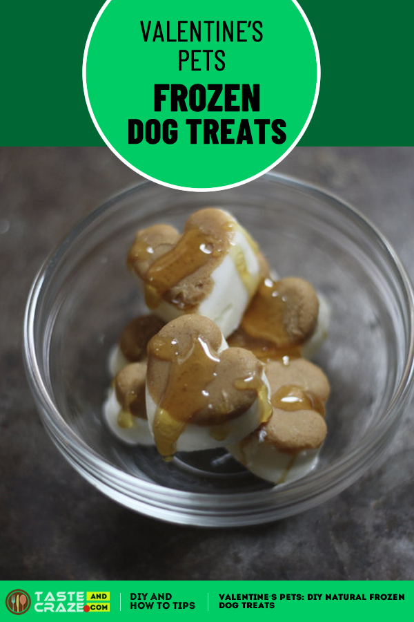 #ValentinesPet #Valentines #FrozenDogTreats #DogTreats Valentine's pets: DIY natural frozen dog treats. 