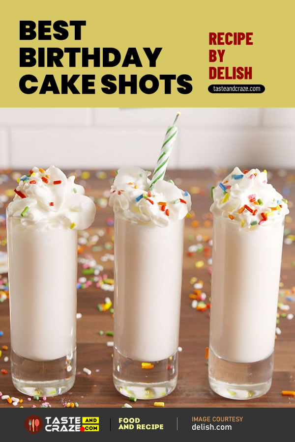 Best Birthday Cake Shots Recipe by Delish #BirthdayCakeShots #BirthdayCake #BirthdayCakes #Birthday #BirthdayShots #CakeShots #CakeShot #CakeShotsRecipe #CakeShotRecipe #CakeRecipe #ShotsRecipe #CakesRecipe #Delish #chocolate #vodka #sprinkles