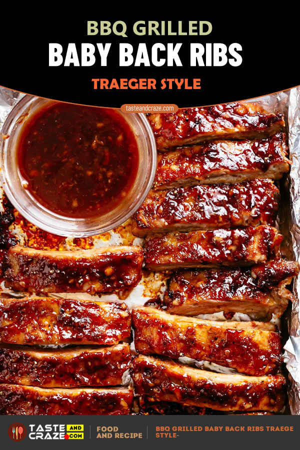 #BBQGrilled #BabyBackRibs #Traeger #BBQ #GrilledBabyBack #BabyBack #porkribs #pork #bbqsauce #applejuice #BBQSauce BBQ Grilled Baby Back Ribs Traeger Style- Invite your family and friends over to relax, chill by the pool, and drink some brewskis. While these ribs are smokin’ low and slow.