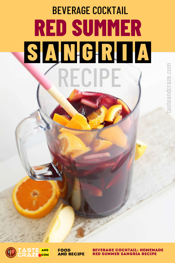 Simple, traditional Red Spanish Sangria made with simple methods and just 6 ingredients. #SpanishSangria #Sangria #RedSummerSangria #RedSangria #SummerSangria