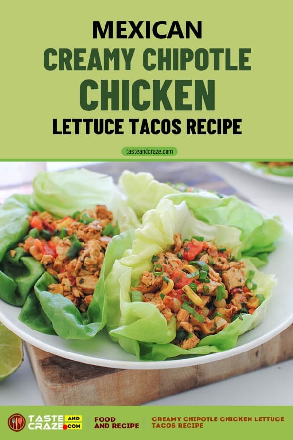 Creamy Chipotle Chicken Lettuce Tacos Recipe #Chipotle #Chicken #Lettuce #Tacos #Taco #TacosRecipe ##TacoRecipe #CreamyChipotle #ChickenLettuce #ChickenRecipe #LettuceTaco #LettuceTacos #MexicanTaco