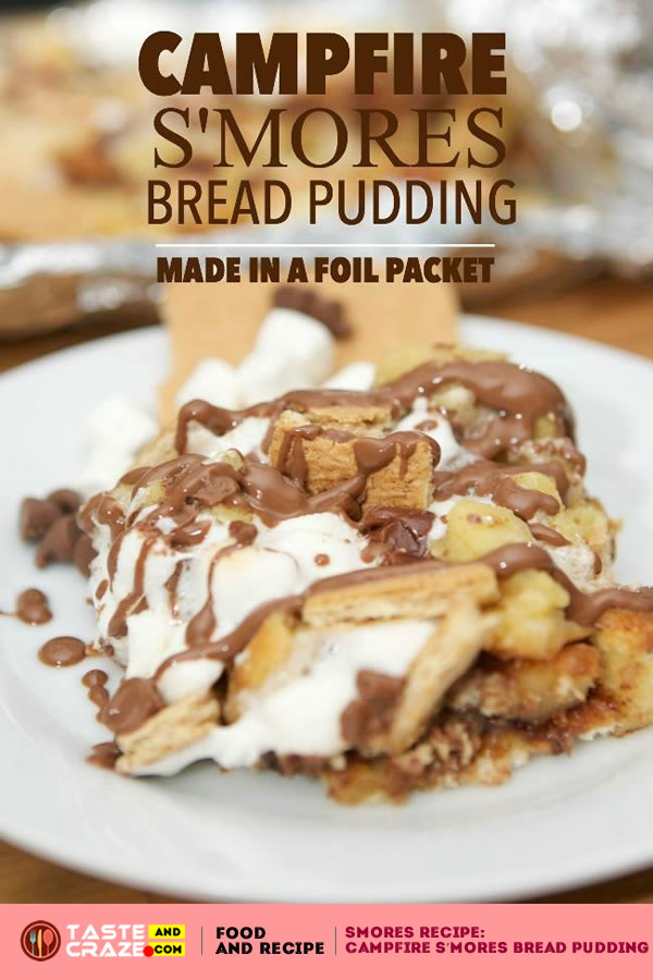 Smores Recipe: Campfire S’mores Bread Pudding My latest rendition is s’mores bread pudding that can be baked over a campfire or on a grill. I used the latest product offering from Burnbrae Farms Simply Eggs.