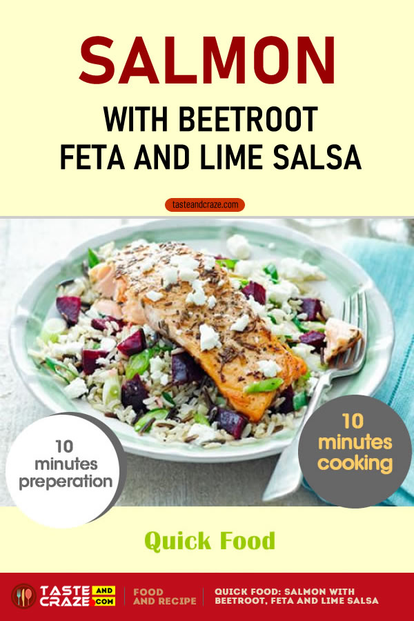 #QuickFood #Salmon with #Beetroot, #Feta and #LimeSalsa #SalmonRecipe #SalmonFood #SalmonFeta #SalmonBeetroot #SalmonSalsa Quick Food- Salmon with Beetroot, Feta and Lime Salsa