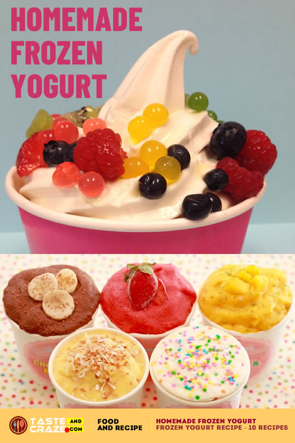 Homemade Frozen Yogurt in 5 Minutes. Frozen Yogurt Recipes - Most popular 5 Recipes. #FrozenYogurtRecipe #FrozenYogurt #Yogurt