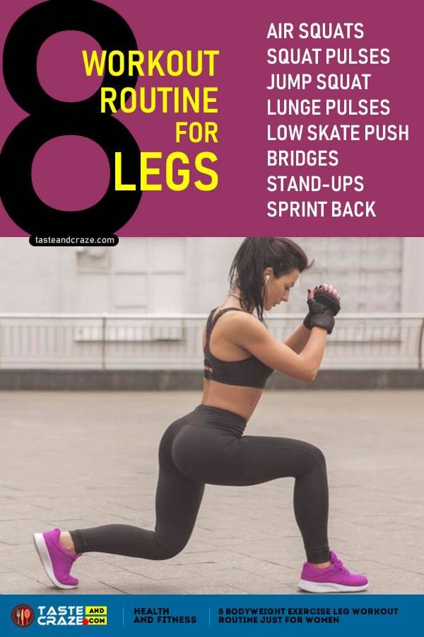 8 body weight exercise workout routine for legs [no gym required] #BodyWeightExercise #WeightExercise #WorkoutRoutine #workout