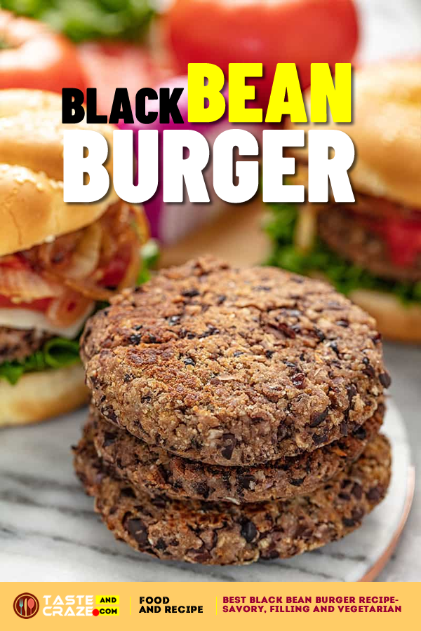 Best Black Bean Burger Recipe- Savory, Filling and Vegetarian. Black Bean Burgers are an innocent choice for lighter fare at your backyard BBQ . #BestBlackBeanBurgerRecipe #BestBlackBeanBurger #BlackBeanBurgerRecipe #BlackBeanBurger #BurgerRecipe #Burger