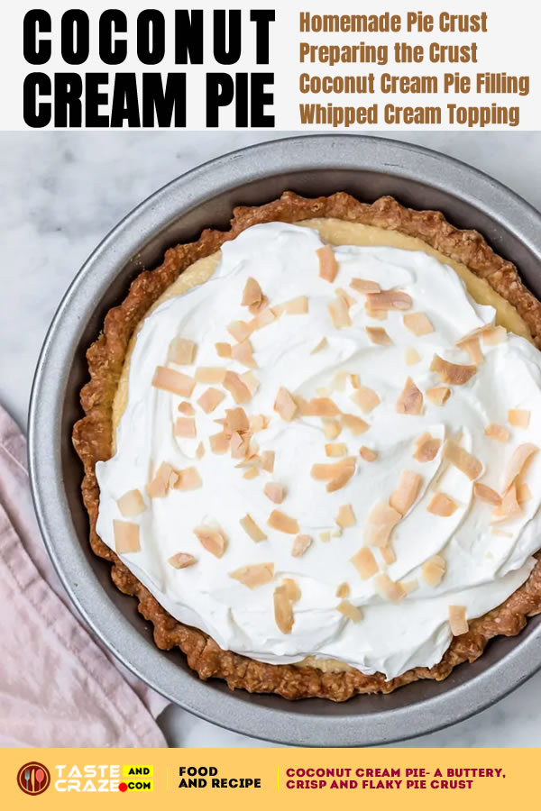 If you love pies with flaky crusts, thick and creamy fillings and a fluffy whipped cream topping then this easy coconut cream pie is just for you!