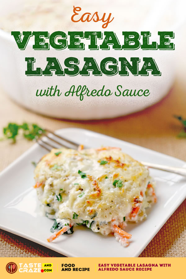 vegetable lasagna with alfredo sauce recipe Easy #VegetableLasagna with #AlfredoSauce is easy yet so good! With layers of #vegetables, #cheese and #noodles #EasyVegetableLasagna #EasyLasagna #Lasagna 