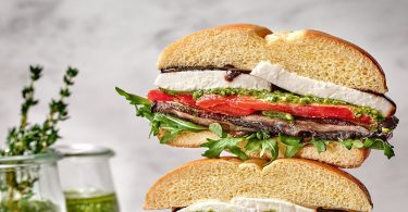 Summer Veggie Stack Sandwich Recipe
